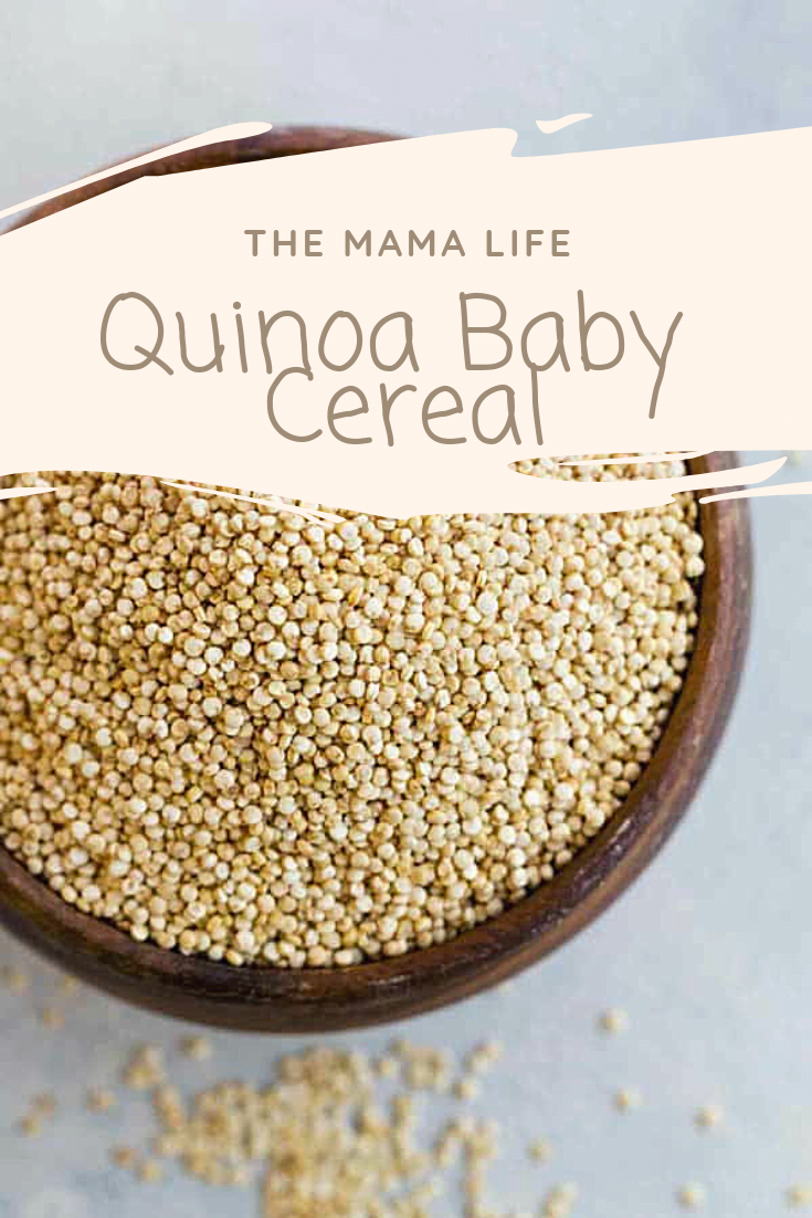 Homemade quinoa baby store cereal