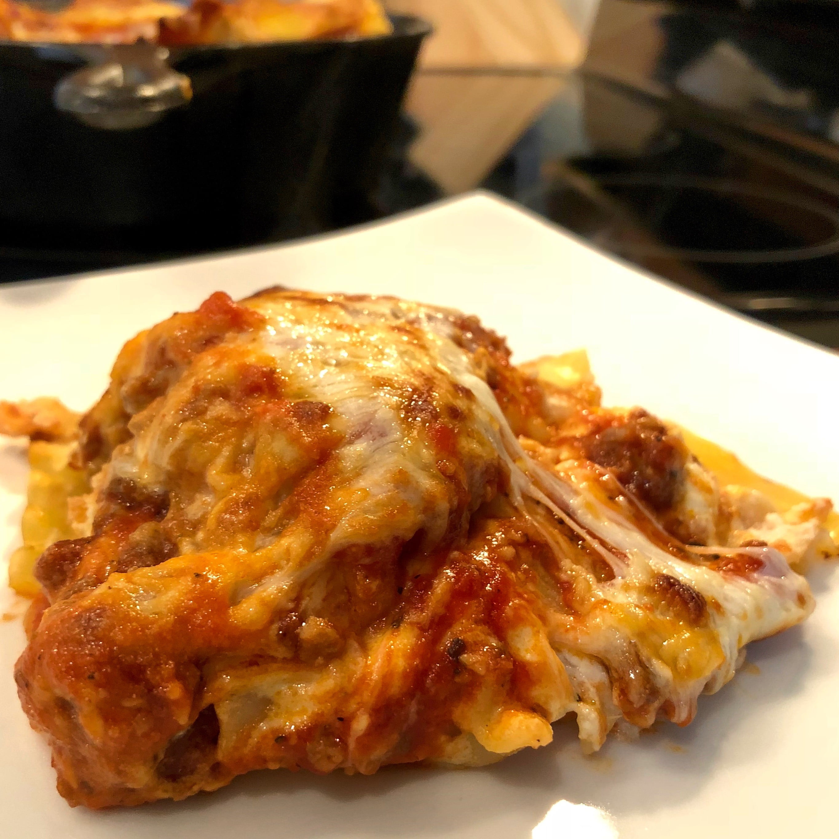 cast-iron skillet lasagna - NINNESCAH HOMESTEAD